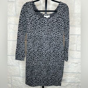 Jessica Simpson Maternity Size Medium Dress Animal Print Black and Gray